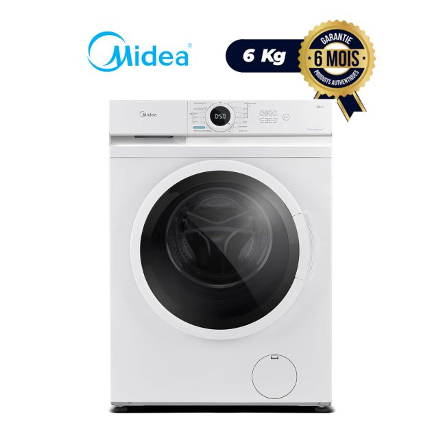 Machine à laver automatique MIDEA - MF100W60 - Blanc - 6kg