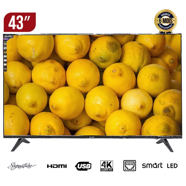 Smart TV Signature - 43 pouces - Led - 43SVID2K-SGTV- Android TV - Full HD - Garantie 06 Mois