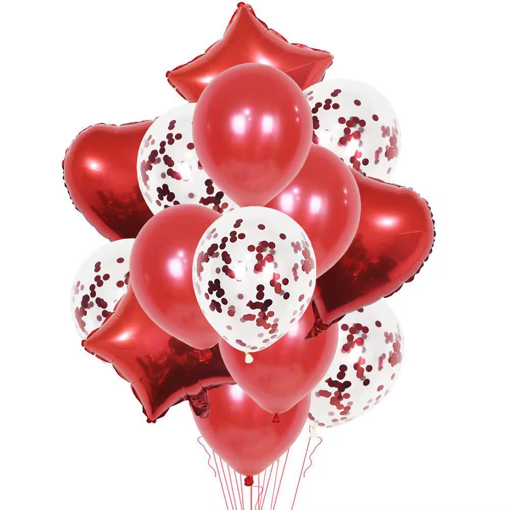 Ensemble de ballons dorés