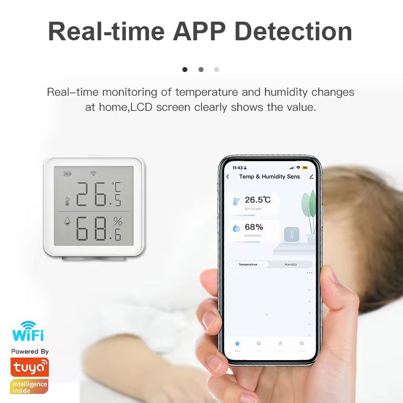 Thermomètre Hygromètre WiFi Intérieur