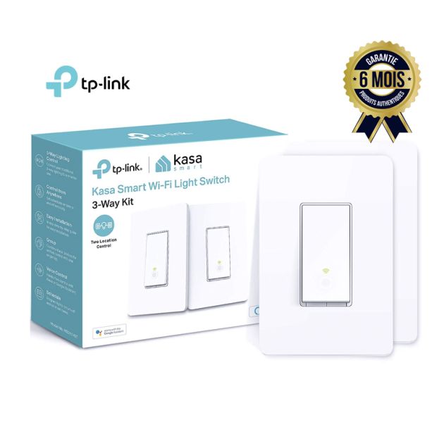 Interrupteur Wi-Fi Intelligent - Kasa Smart TP-Link HS210 KIT - 3 Voies - Lot de 2