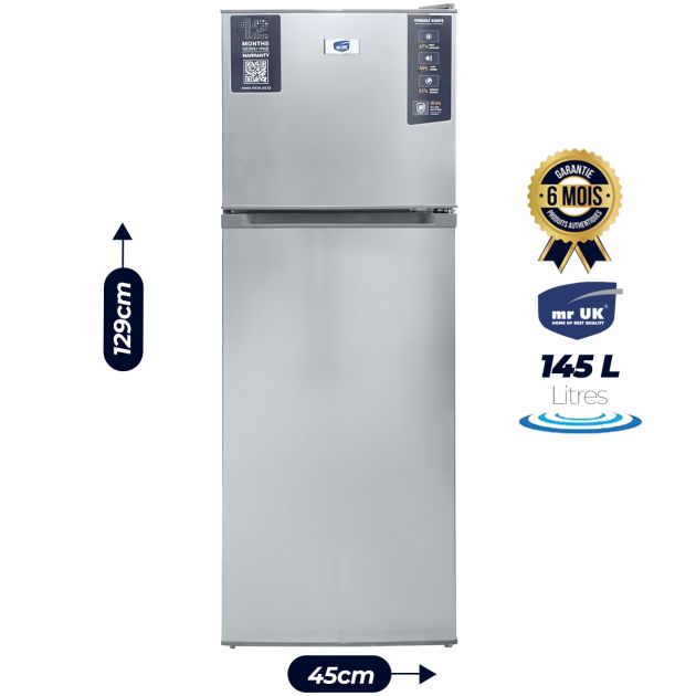 Réfrigérateur Double battant mr UK - FTUI-F91-15-143 - 145 litres - Gris
