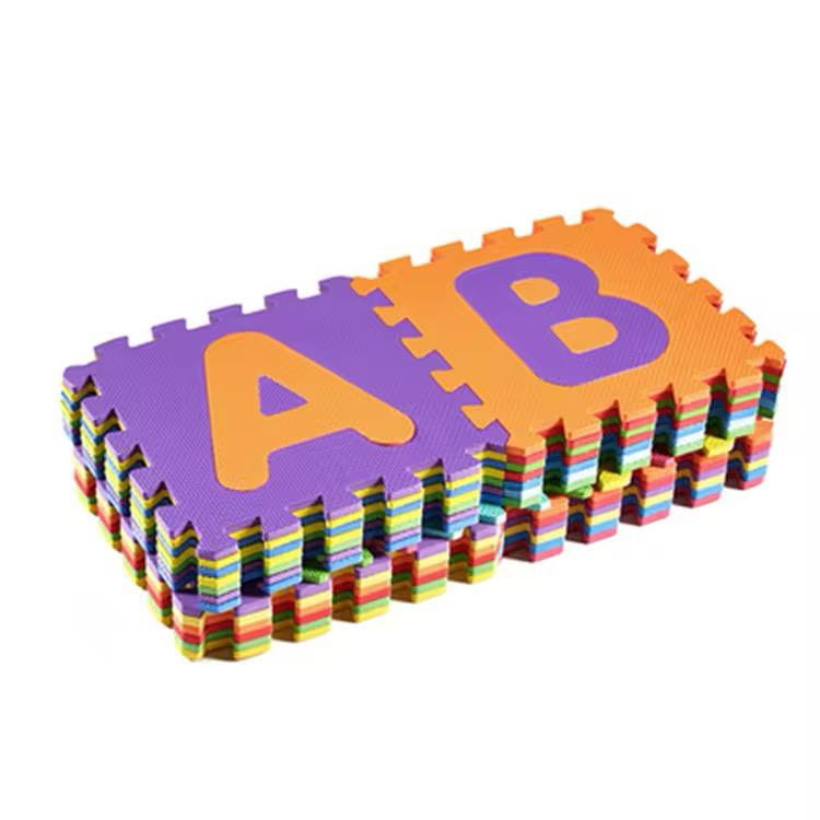 Ensemble de Dalles Puzzle Alphabet Arc-en-Ciel
