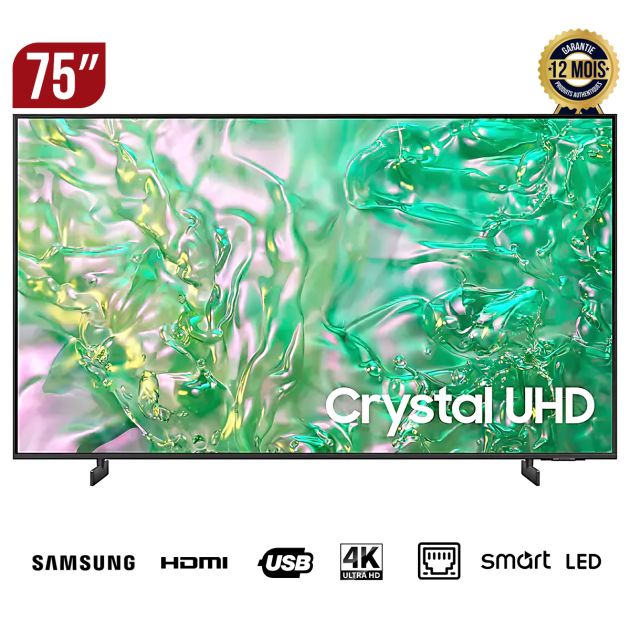 TV Smart Samsung - 75 '' - UHD 4K - UA75DU7000UXLY - Crystal - Garantie 12 Mois