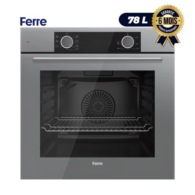 Four électrique encastrable - FERRE - 78 litres - XE61CPR - Très économique A+ - Gris