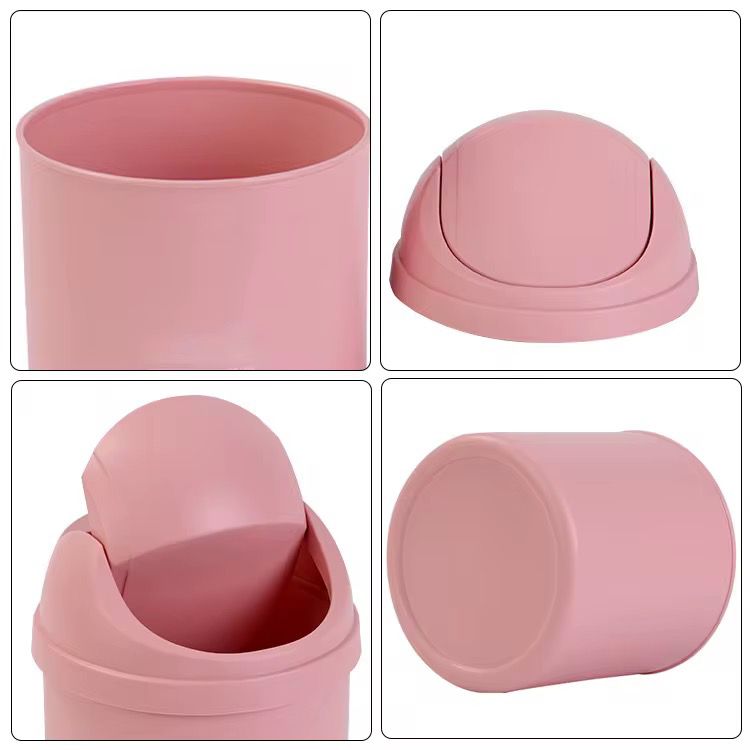 Poubelle en plastique avec couvercle