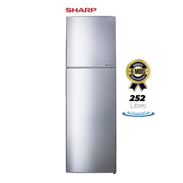 Réfrigérateur 2 portes Sharp - SJ-S360-SS3 - No frost - A+ - 252L - Acier