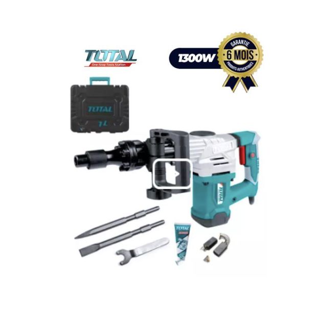 Marteau de démolition TOTAL TH213006 - 1300W - Garantie 6 Mois