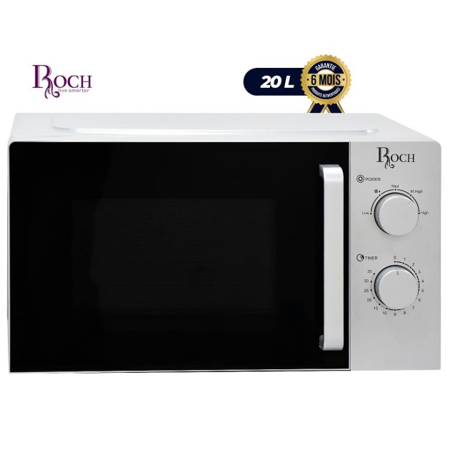 Micro-onde - ROCH - RMW-20LX7M-B(S) - 700 watts - Fonction de dégivrage en temps - 20 litres