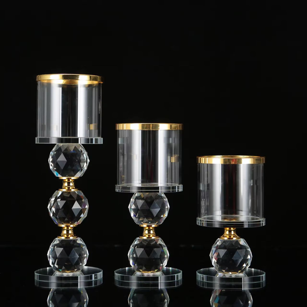 Candelabres décoratifs en cristal