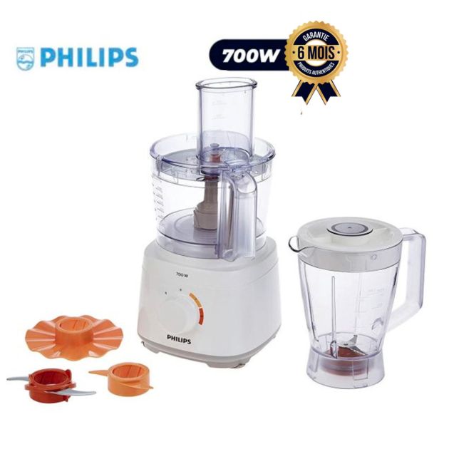 Robot Culinaire Compact 2 en 1 Dailly Collection - PHILIPS - HR7320 - 700W