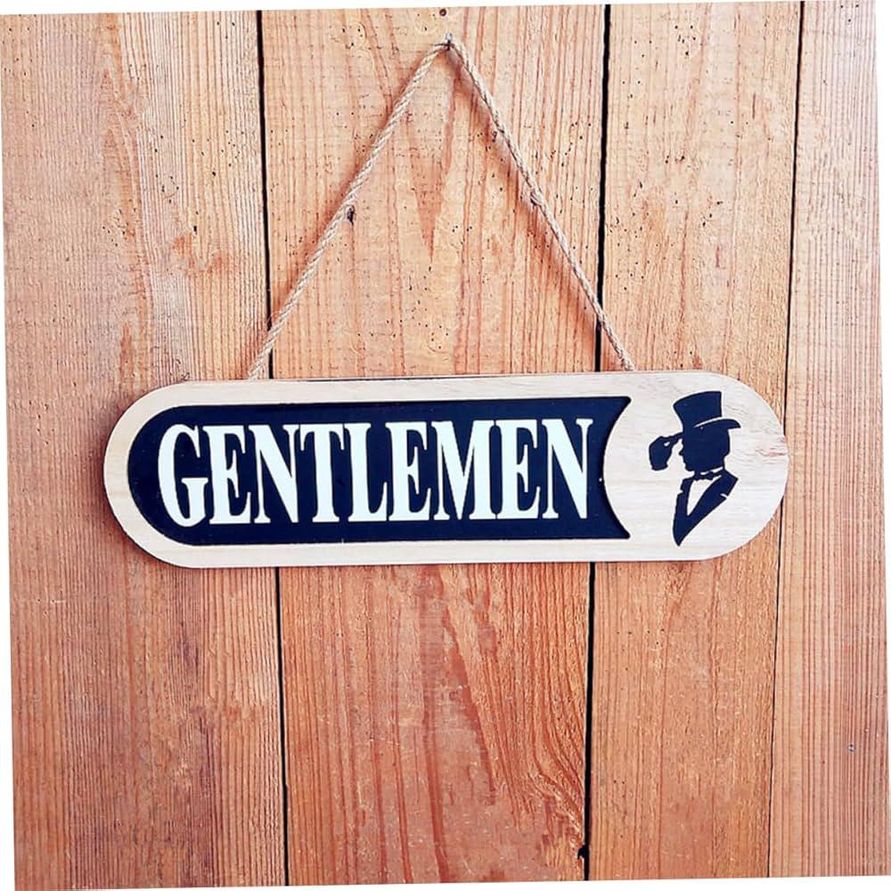Panneaux "Gentlemen" et "Ladies"