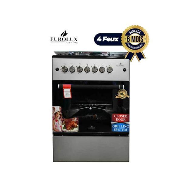 Cuisinière EUROLUX EUR.simple - 4 Feux - 60  60 - INOX