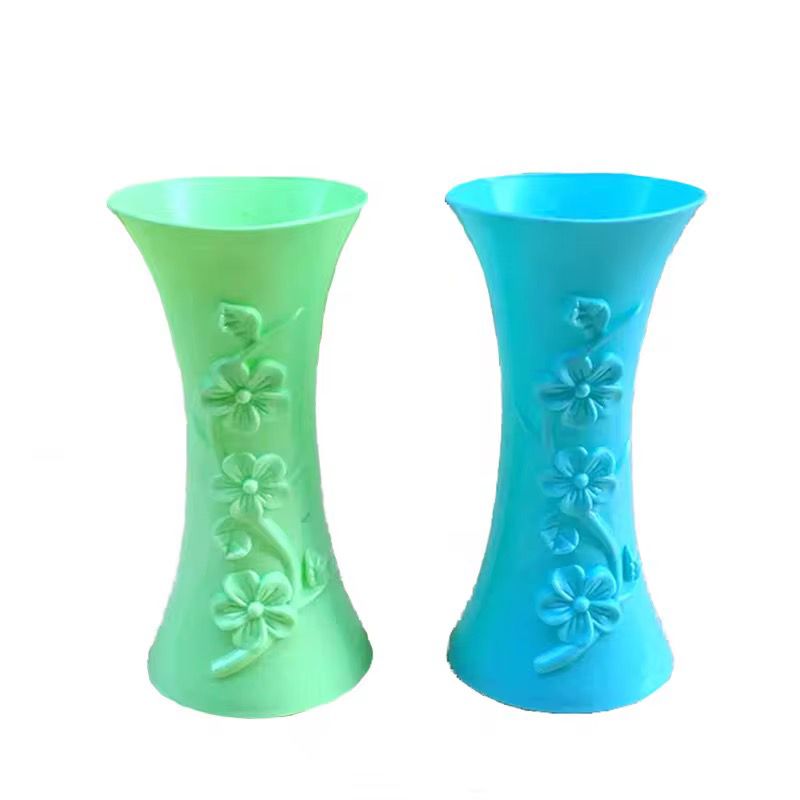Vases à Fleurs Décoratifs en Plastique avec Motifs Floraux