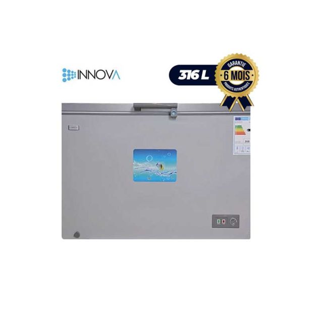 Réfrigérateur Combine Innova - IN-479 - 290 L - avec 3 étagères de rangement - Gris