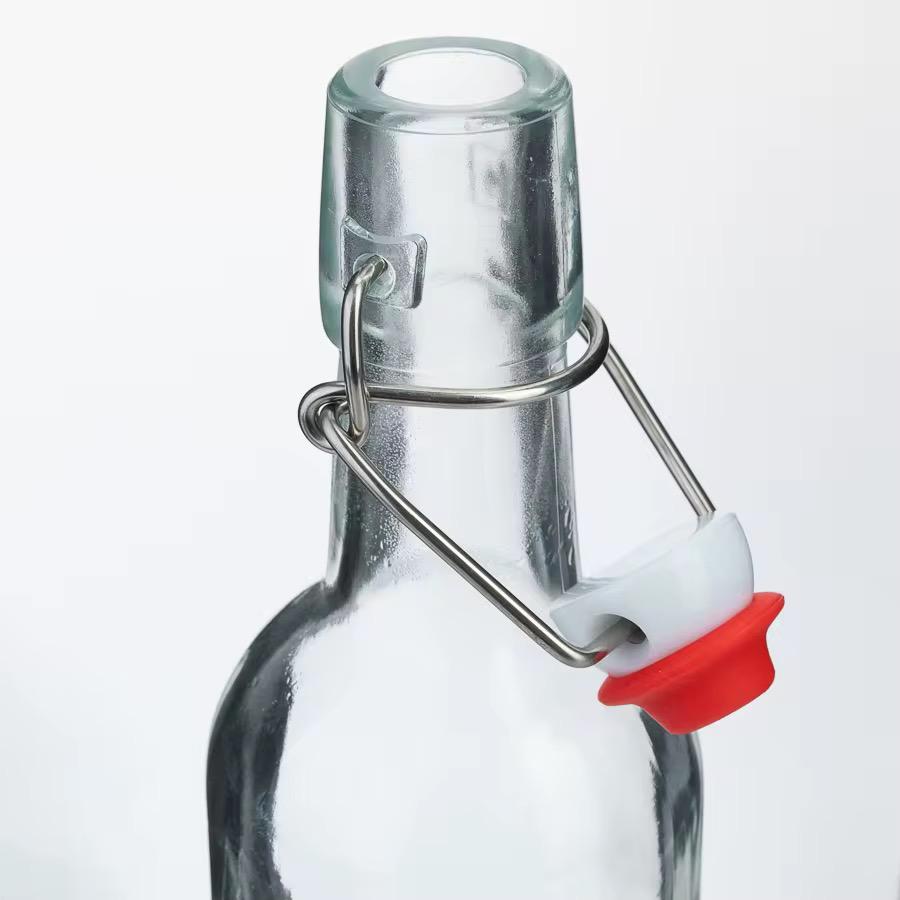 Grand modèle de bouteille en verre avec bouchon hermétique