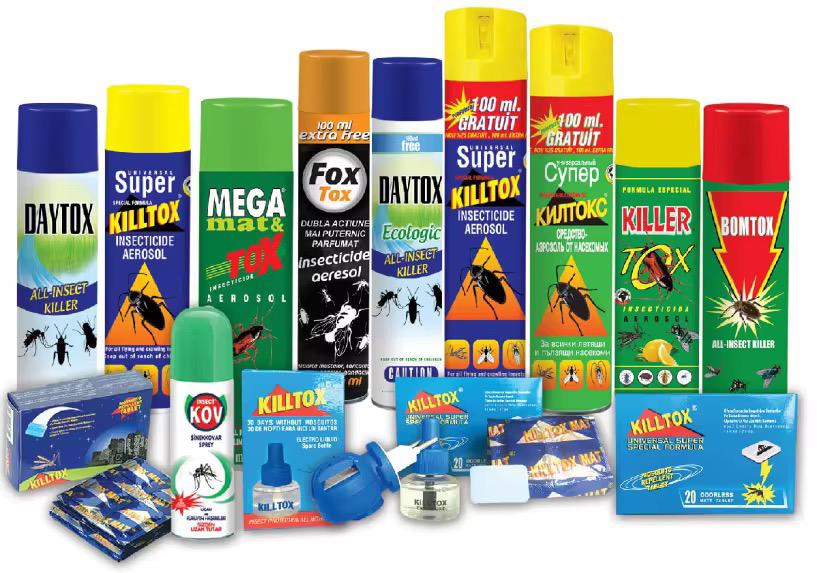 Gamme d'insecticides en aérosol