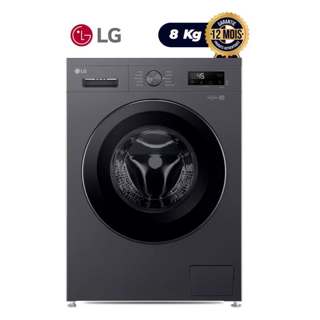 Machine à laver Automatique LG - 8 kg - Classe énergétique A+++ - F2Y1TYP6J - Argent