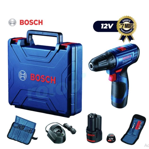 Perceuse-Visseuse à percussion Bosh Professional GSB 120-LI - Sans fil - 7 Mois