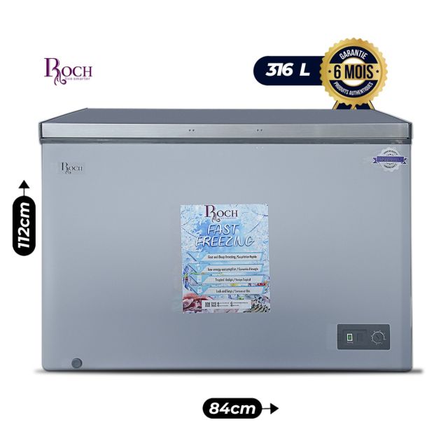Congélateur Roch - 316 Litres - RCF-360-E - Gris