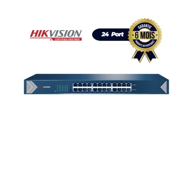 Commutateur non géré Gigabit 24 ports - Hikvision DS-3E0524-E