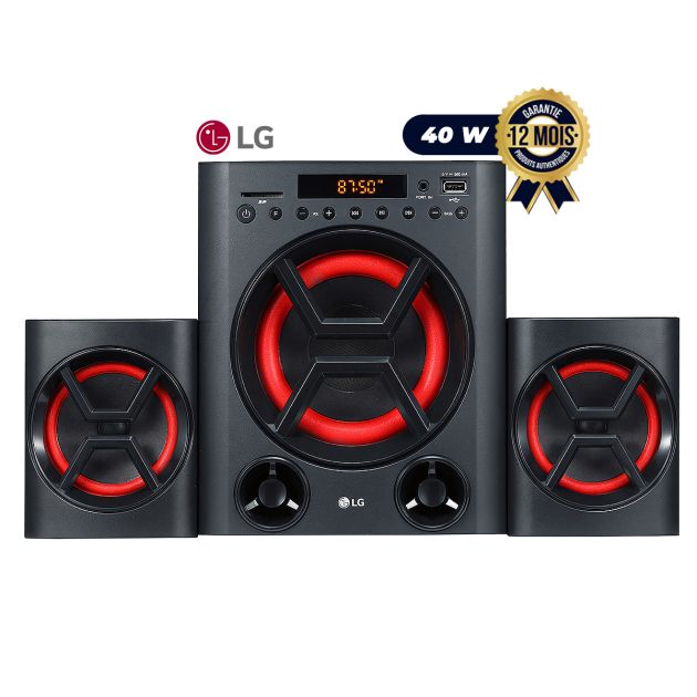 Woofer LG XBOOM - LK72B - 40 W - Mini Audio - Lecteur USB - Carte SD - Entrée portable - Noir - Garantie 12 mois