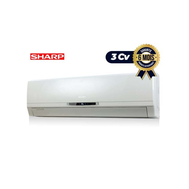 Climatiseur Split SHARP - 24000BTU - 3 CV – Blanc-R410
