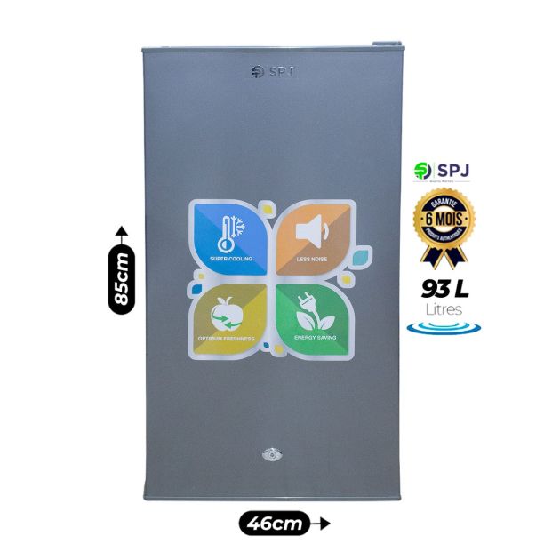 Mini réfrigérateur de Bureau / Chambre SPJ - RFS-120SLW - 93Litres - INOX - Garantie 06 mois