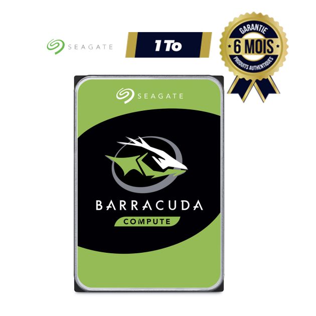 Disque dur 3.5" Seagate BarraCuda 1 To 7200 RPM 256 Mo Serial ATA 6 Gb