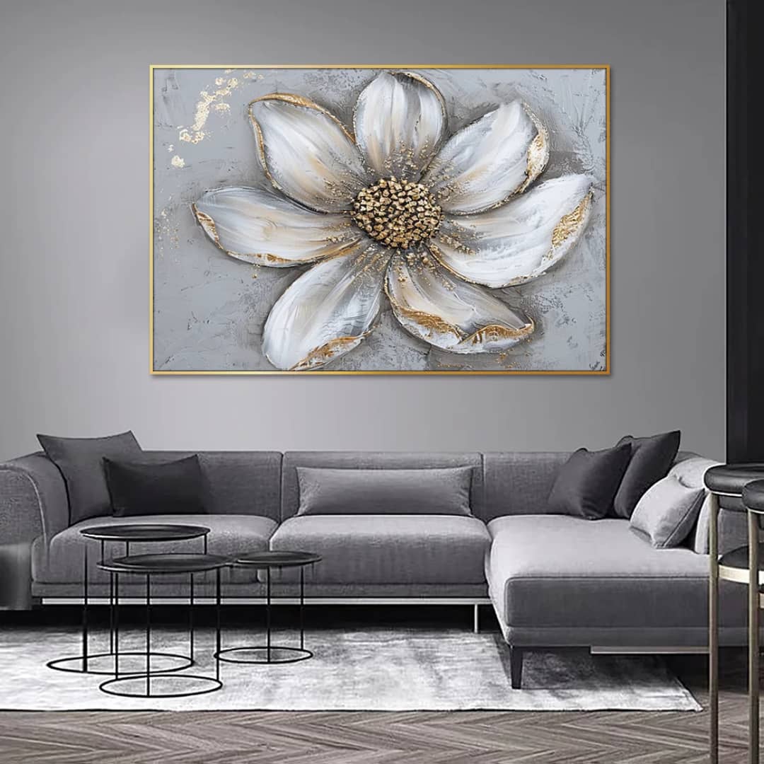 Tableau floral en relief
