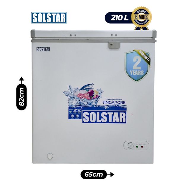 Congélateur Coffre Solstar - 210L - CF 210 - SWHV SS - Économe en consommation d'énergie - Blanc