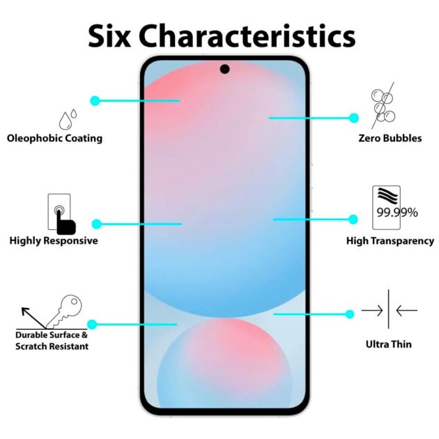 Protection d'Écran Verre Trempé pour Samsung Galaxy S24 FE