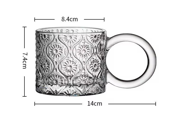 Tasse en Verre "Floral Rétro"