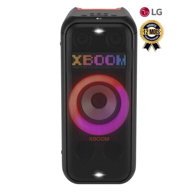 LG XBOOM XL7S Haut-parleur tour portable -250W - et éclairage LED Pixel - 20 heures d'autonomie de batterie- Garantie 12 Mois