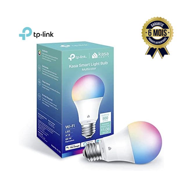 Ampoule intelligente WiFi - Tplink KL125 - 9 W - Multicolore