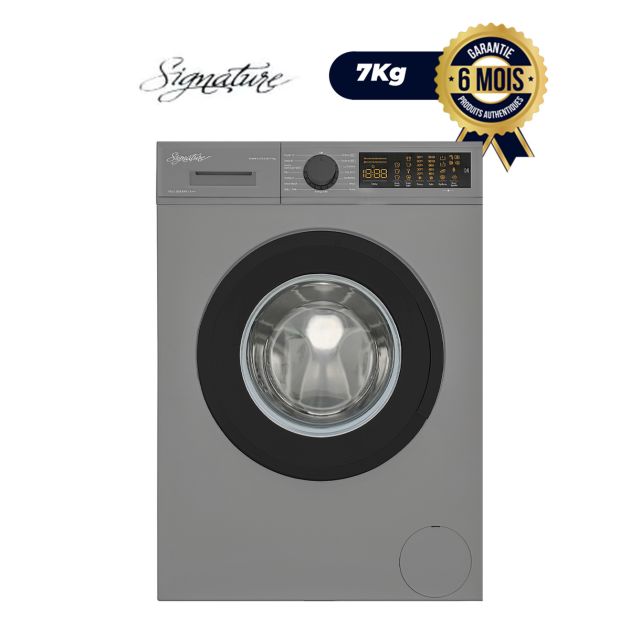 Machine à laver automatique SIGNATURE - SVWM1.2-T3SLV-7Kg - 7Kg - Classe énergétique A+++ - GRIS