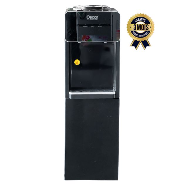 Distributeur d'eau chaude et froide OSCAR -OSC-WD-167 - 100 CM avec mini réfrigérateur intégré - Noir - Garantie 3 mois