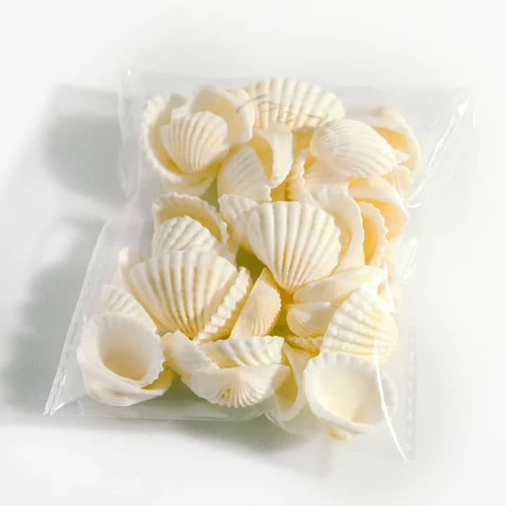 Coquilles décoratives en plastique
