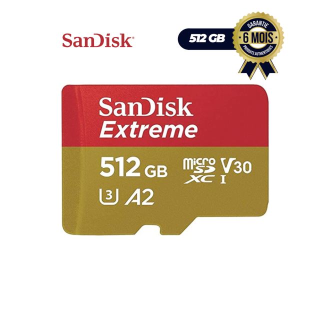 MicroSD Extreme UHS-I - SanDisk 512GB 160MB/s