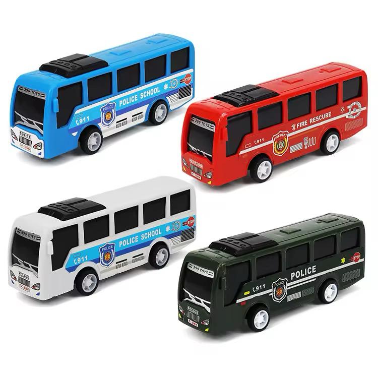 Jouet bus de secours miniature