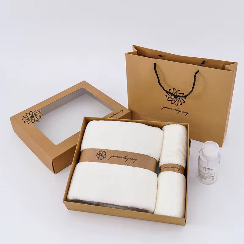 Coffret de serviettes en coton