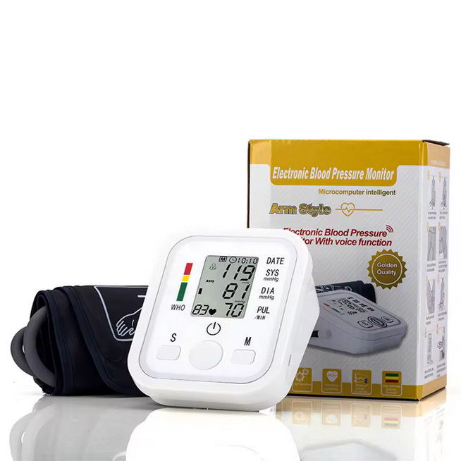 Vente en gros tensiomètre automatique pb moniteur ménage portable bras supérieur tensiomètre numérique